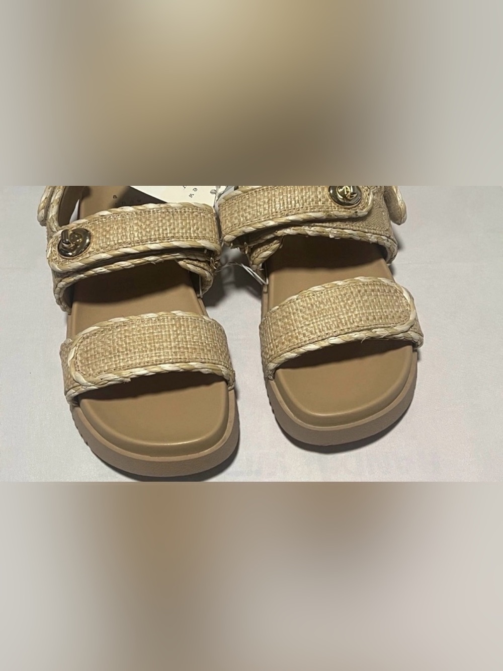 💜a . new day Women's Tilly Raffia Platform contoured footbed Size:10